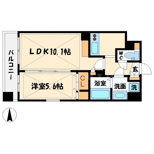 アーバネックス谷町の間取り