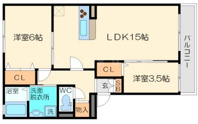 ベルデ大森2の間取り