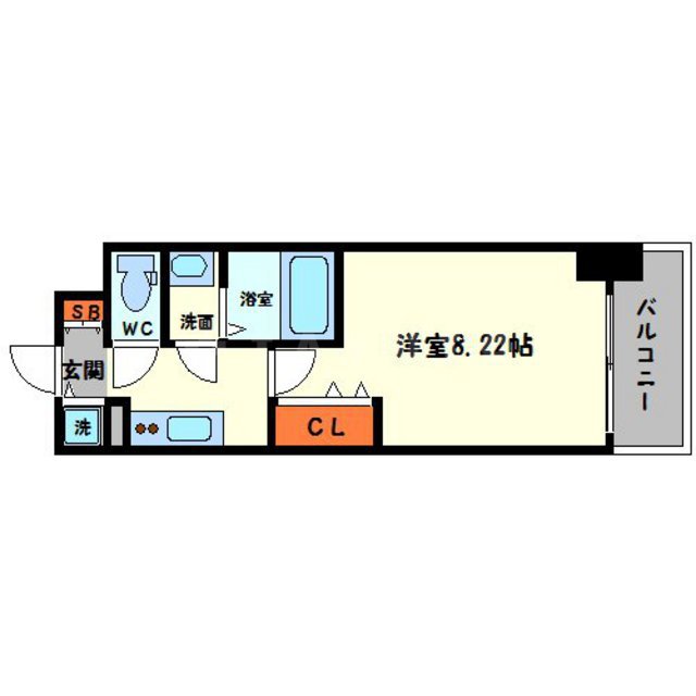 Luxe新大阪SOUTHの間取り