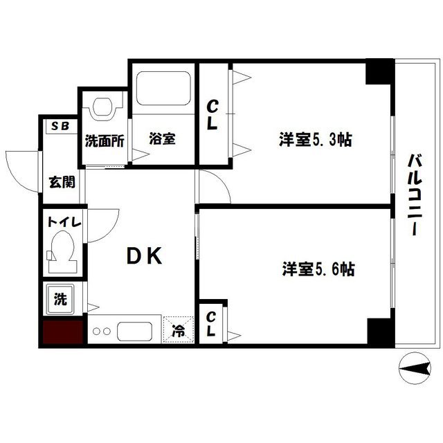 GARE NAMBAの間取り