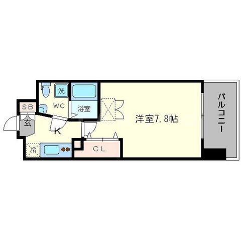 AFFLUENCE難波の間取り