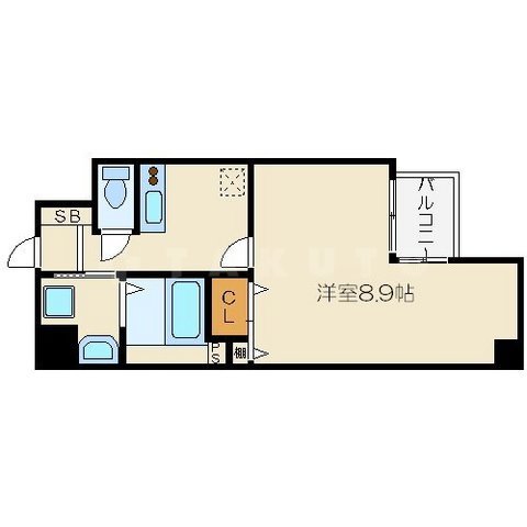 クレアート大手前グランアクシアの間取り