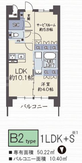 リフレ天満橋の間取り