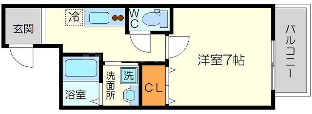 フジパレス柴島Ⅱ番館の間取り