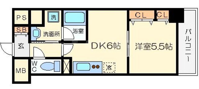 CITY SPIRE難波南の間取り
