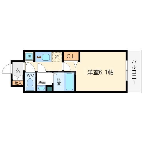 プレサンス難波ヴィータの間取り