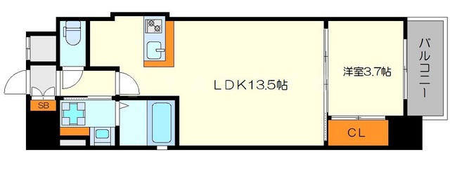ファーストフィオーレ本町イーストⅡの間取り
