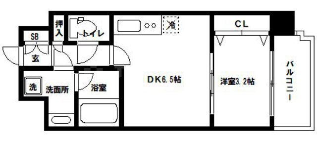 スプランディッド難波SOUTHの間取り