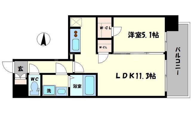 S-RESIDENCE日本橋Qualierの間取り