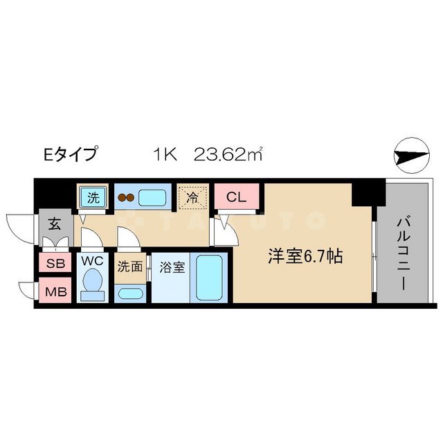 アドバンス大阪城グラシアの間取り