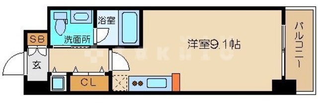 ISM谷町六丁目の間取り