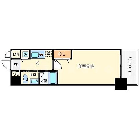 ISM谷町六丁目の間取り