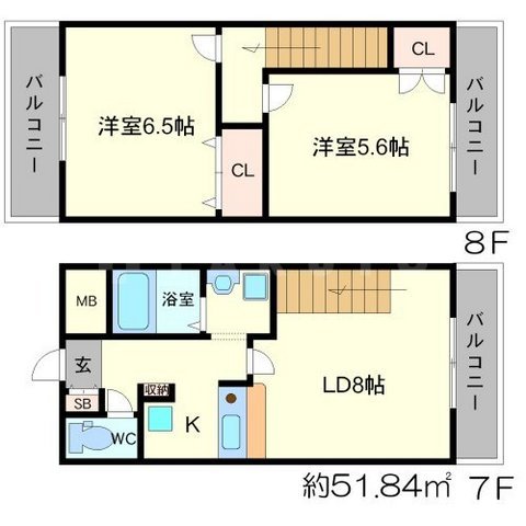 NLC新大阪の間取り