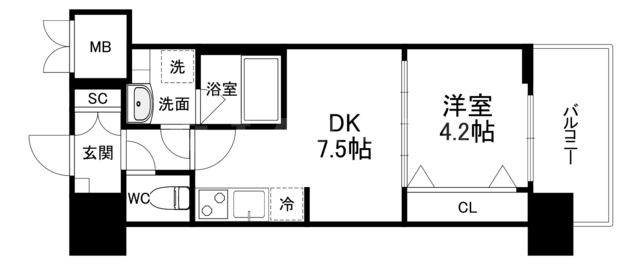 Splendide NAMBAIIIの間取り