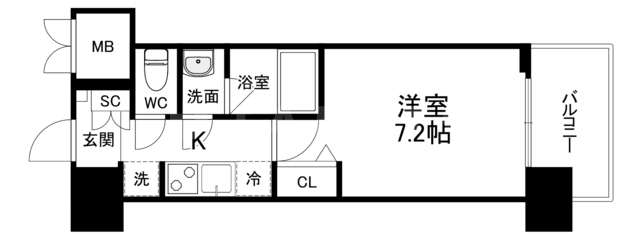 Splendide NAMBAIIIの間取り