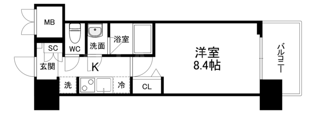 Splendide NAMBAIIIの間取り