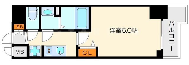 プレサンス天満橋トラッドの間取り