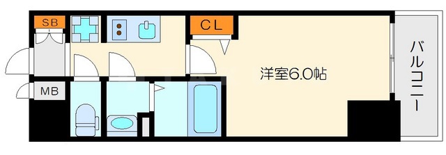 プレサンス天満橋トラッドの間取り
