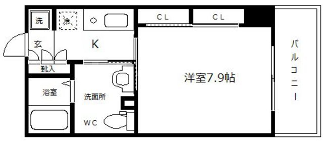 エステムコート大手前レシェンテの間取り