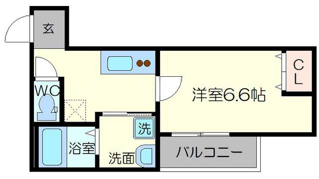 フジパレス下新庄駅東Ⅰ番館の間取り