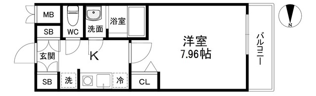 ラヴィータ難波元町の間取り