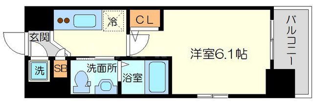 エスリード新北野の間取り