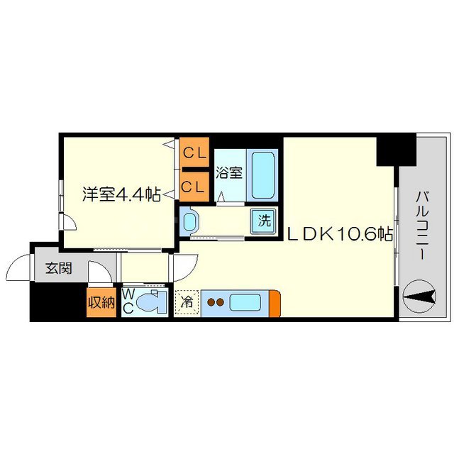 スプランディッド新大阪キャトルの間取り