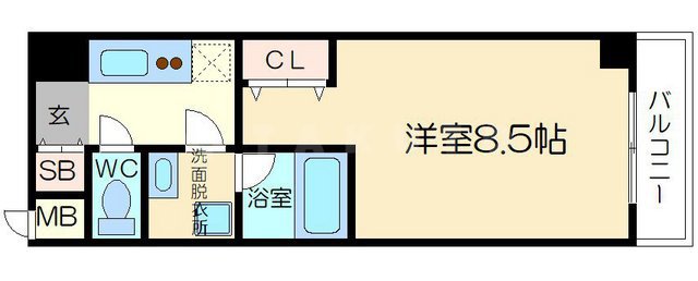 リバースクエア103の間取り
