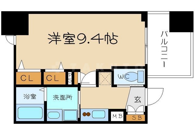 プレサンス谷町アルファの間取り
