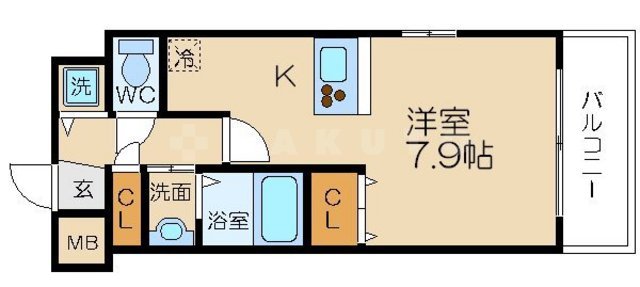 プレサンス大手前パークサイドIIの間取り
