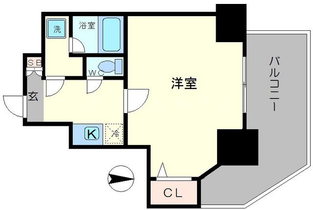 エスライズ本町東の間取り