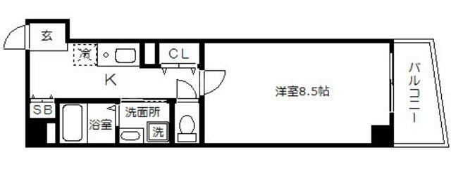 アスティオン大手通の間取り