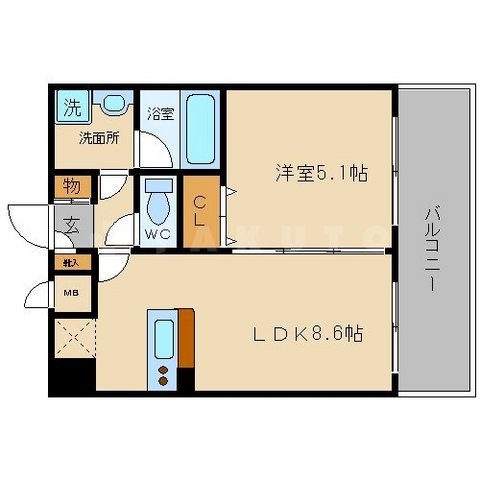 CITY SPIRE十三東の間取り