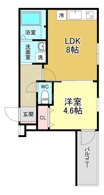 フジパレス上新庄西の間取り