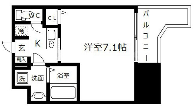 プランドール大手前レジデンスの間取り