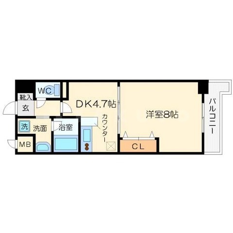 ブランクレール谷町の間取り