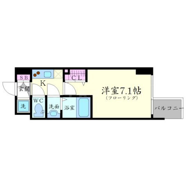 プレミアムコート谷町4丁目の間取り