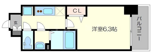 プレサンス淡路駅前の間取り