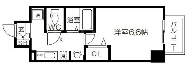 ラナップスクエア大阪城西の間取り