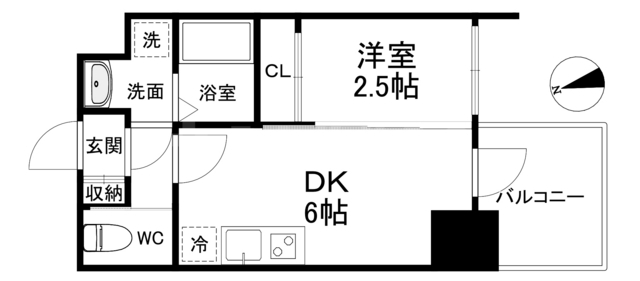 セレニテ天満橋アリアの間取り