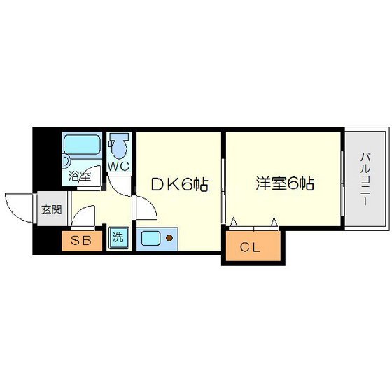 サウスフラットの間取り