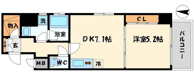 フレンシアノイエ内本町の間取り