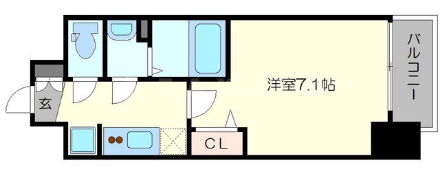 プレサンス新大阪ストリームの間取り