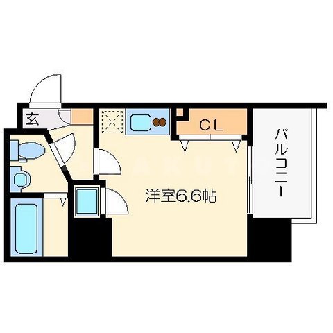 レジディア谷町の間取り