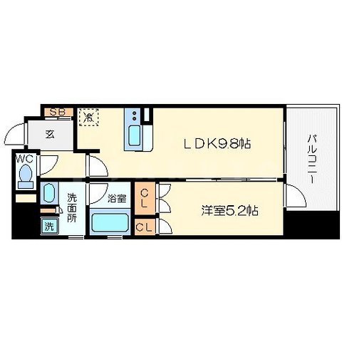 セイワパレス大手前西の間取り