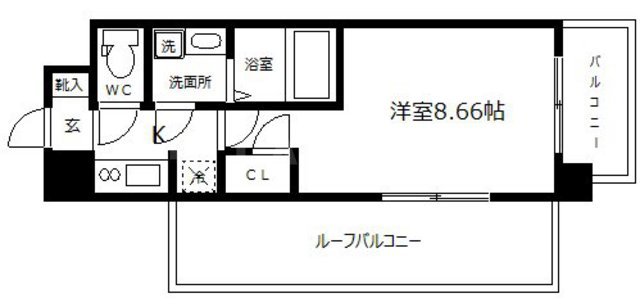 アーデン谷町の間取り