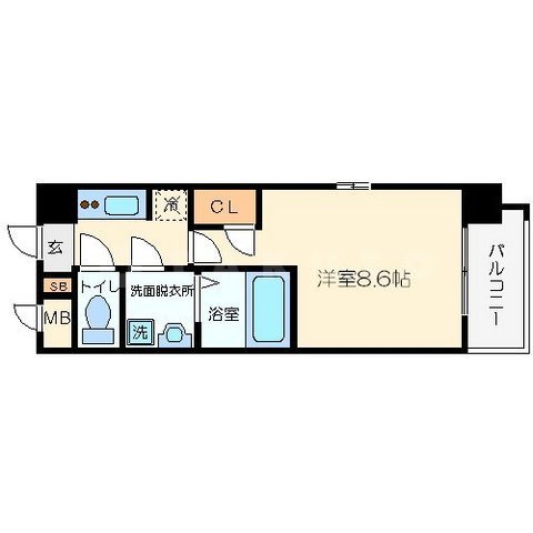 アーデン谷町の間取り