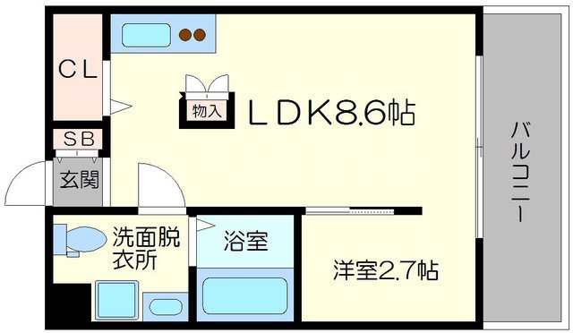 コスモクレスト柴島の間取り