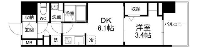 ドゥーエ天満橋の間取り