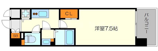 スワンズシティ大手前レーヴェの間取り